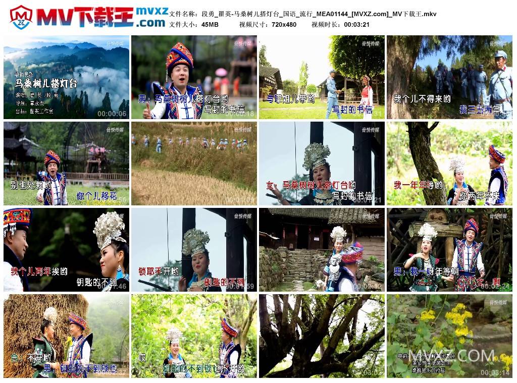 段勇_瞿英-马桑树儿搭灯台_国语_流行_MEA01144